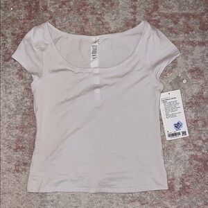 Women's Lululemon Cap Sleeve Henley T-Shirt